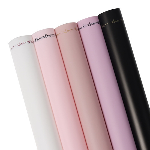 Flower wrapping paper wholesale flower shop bouquet packaging material translucent waterproof matte paper Korean paper flower wrapping paper
