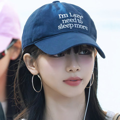 韩国网红明星同款复古帽子女刺绣字母棒球帽男软顶百搭遮阳鸭舌帽