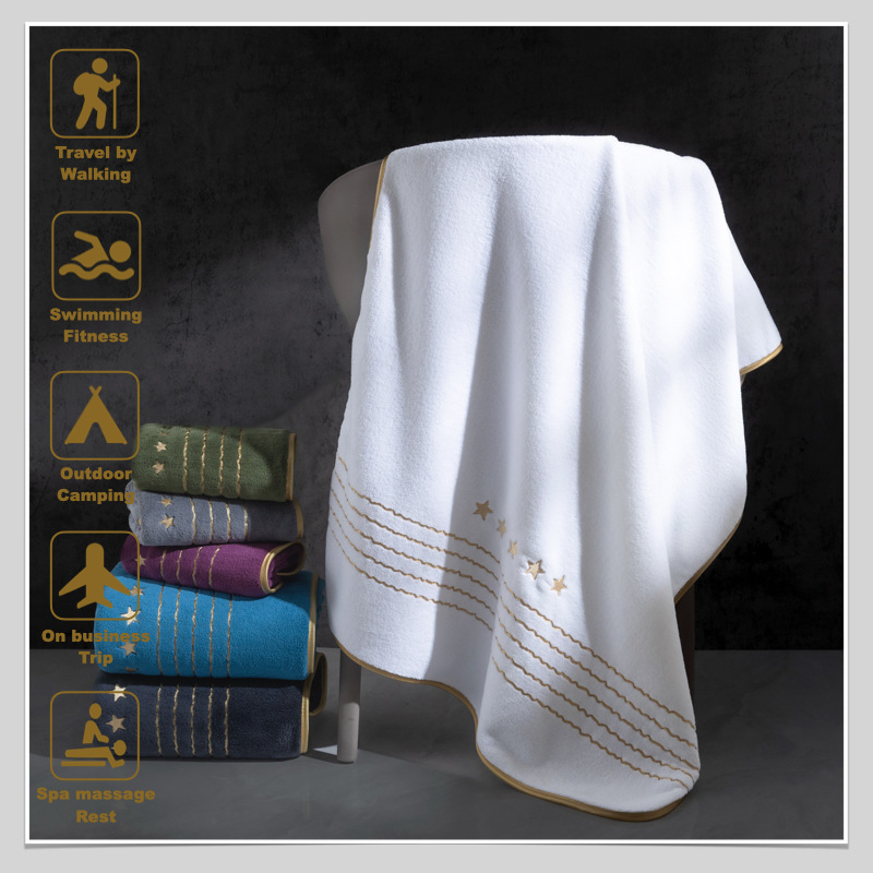 Asciugamano da bagno in pile di corallo, morbido e delicato sulla pelle, non sbiadisce e non perde peli, set di asciugamani_voghion.com