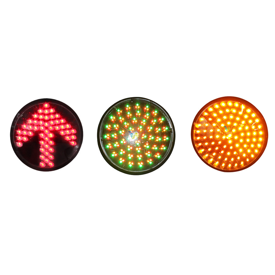 100mm pantalla completa de tráfico rojo amarillo verde mechuca monocromático bicromático semáforo 125MM accesorios de lámpara mechuca