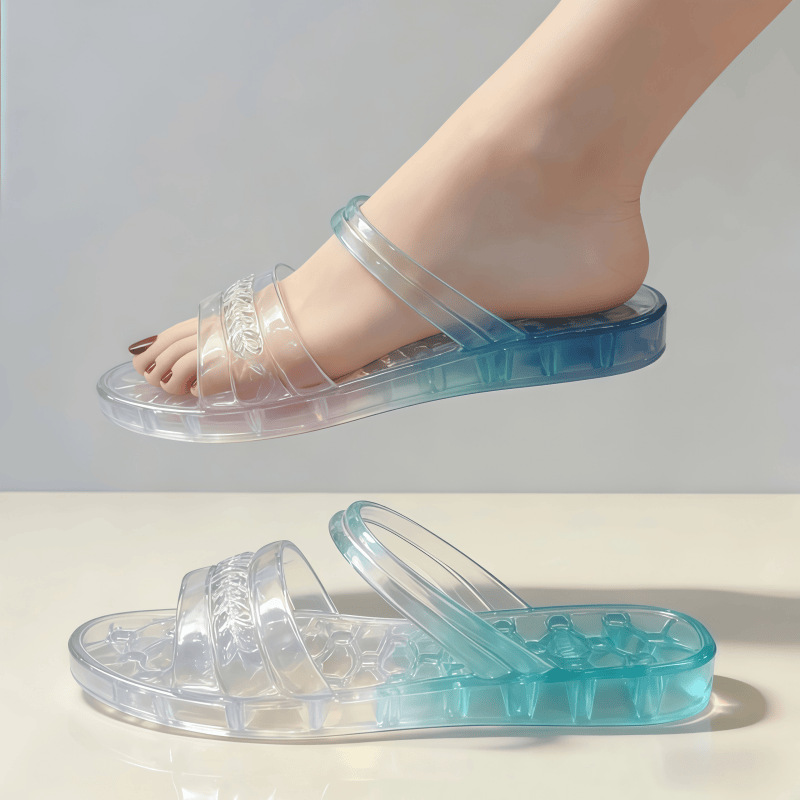 Women's slippers with rhinestones for leisure