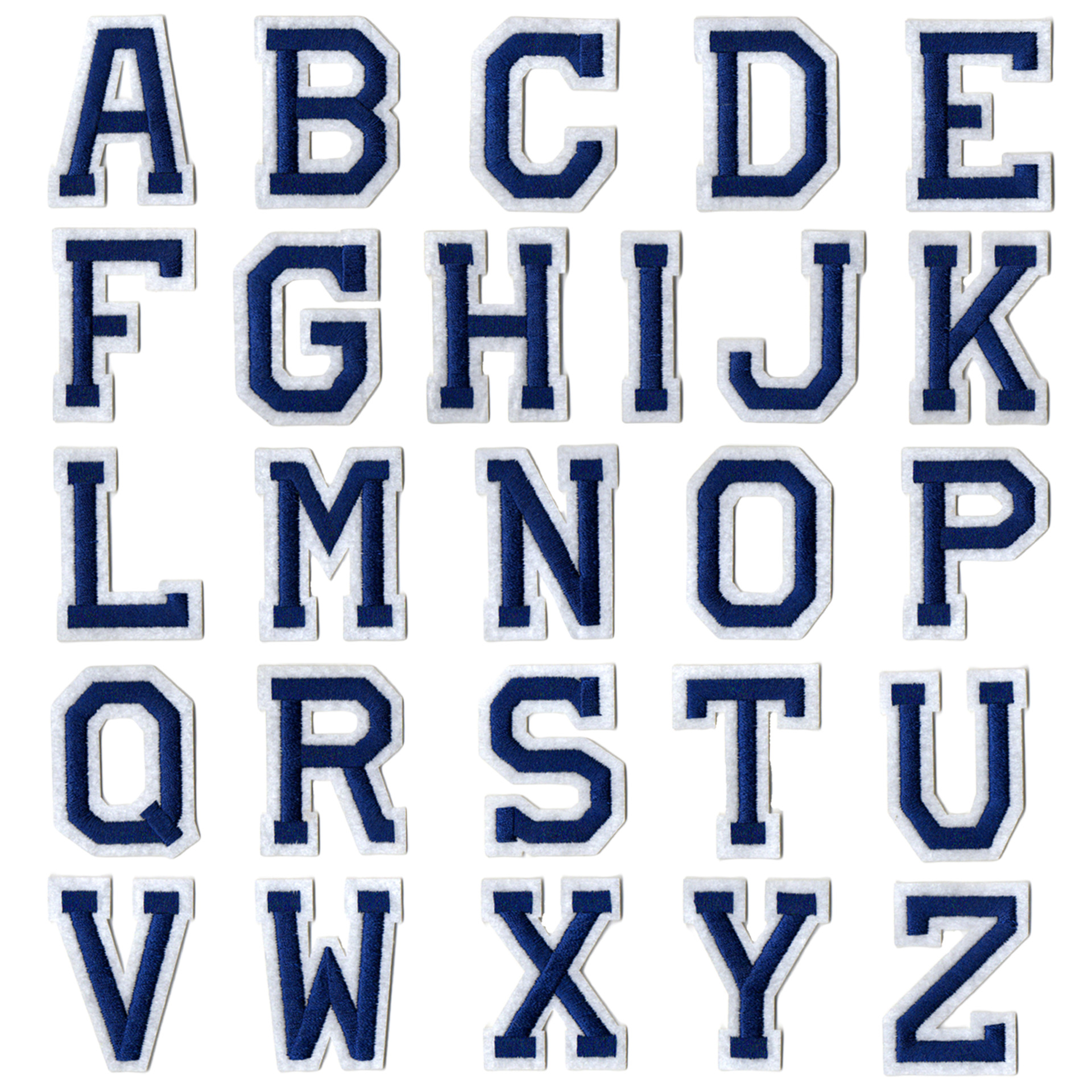 Venta caliente transfronteriza bordado combinación de letras en inglés de color parche parche bordado en inglés pegatinas decorativas en inglés ropa pegatinas de tela de bricolaje