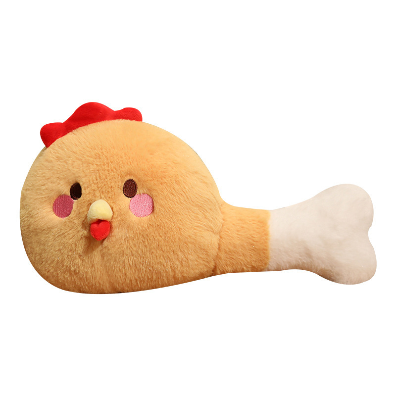 国境を越えた新しいチキンレッグぬいぐるみクリエイティブチキンレッグ枕人形女の子の誕生日プレゼント人形人形卸売|undefined