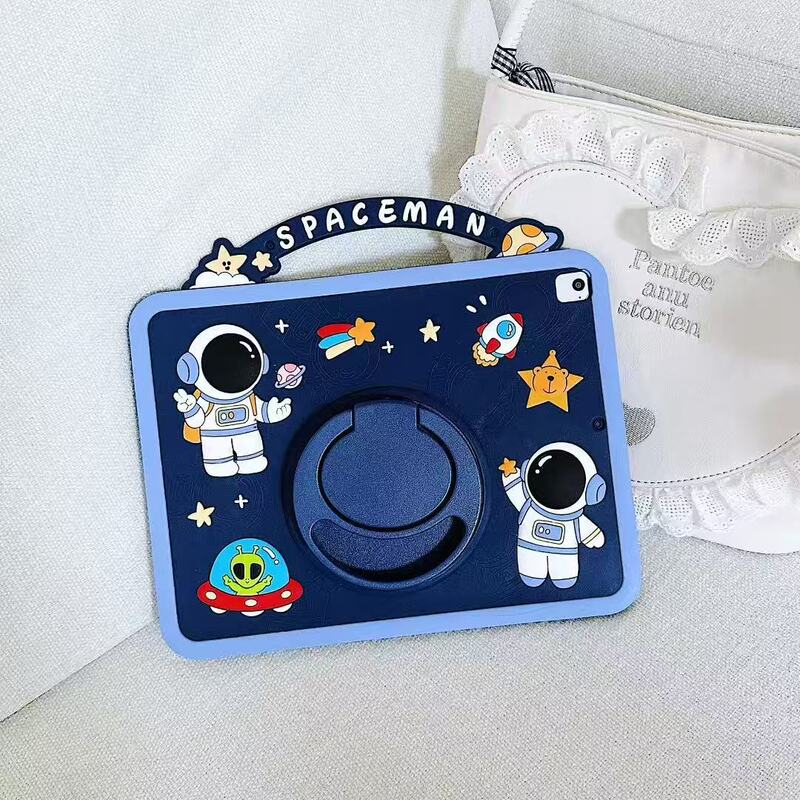 2023Ipad New Model 10.2inch Protective Case 360-Degree Rotation Suitable for Pro 11inch Mini7 Apple Air2 Silicone