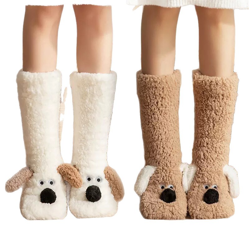 Winter Sleeping Socks for Women, Foot Warmers, Foot Covering Artifact, Postpartum Socks, Fleece-Lined and Thickeneded Floor Socks, Cartoon Plush Stockings Winter Sleeping Socks for Women, Foot Warmers, Foot Covering Artifact, Postpartum Socks, Fleece-Lined and Thickeneded Floor Socks, Cartoon Plush Stockings