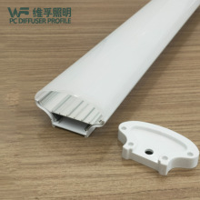 厂家批发开 模制定PC挤出一体防爆灯罩 LED全塑日光扩散照明灯具