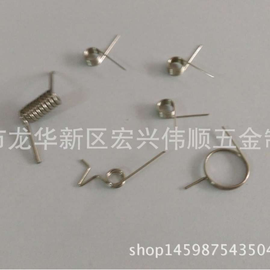 深圳厂家生产新款剃须刀扭簧 宝安美发用具弹簧迷你风扇大双扭簧