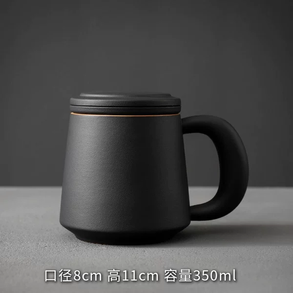 Big Ear Tea Cup (Zen Black) Simple Pack