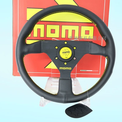 Steering wheel: 320mm Universal Matte Leather Steering