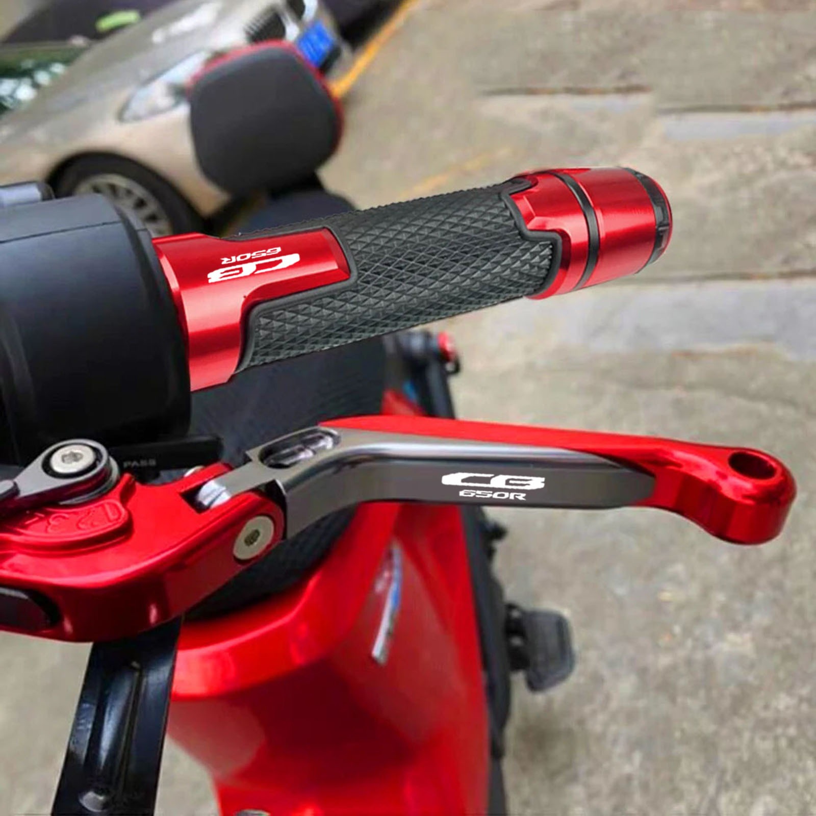 Suitable for CB650R Modified Brake Clutch Horn Handle Cover Brake Handle Rod Handle Adhesive CB 650R