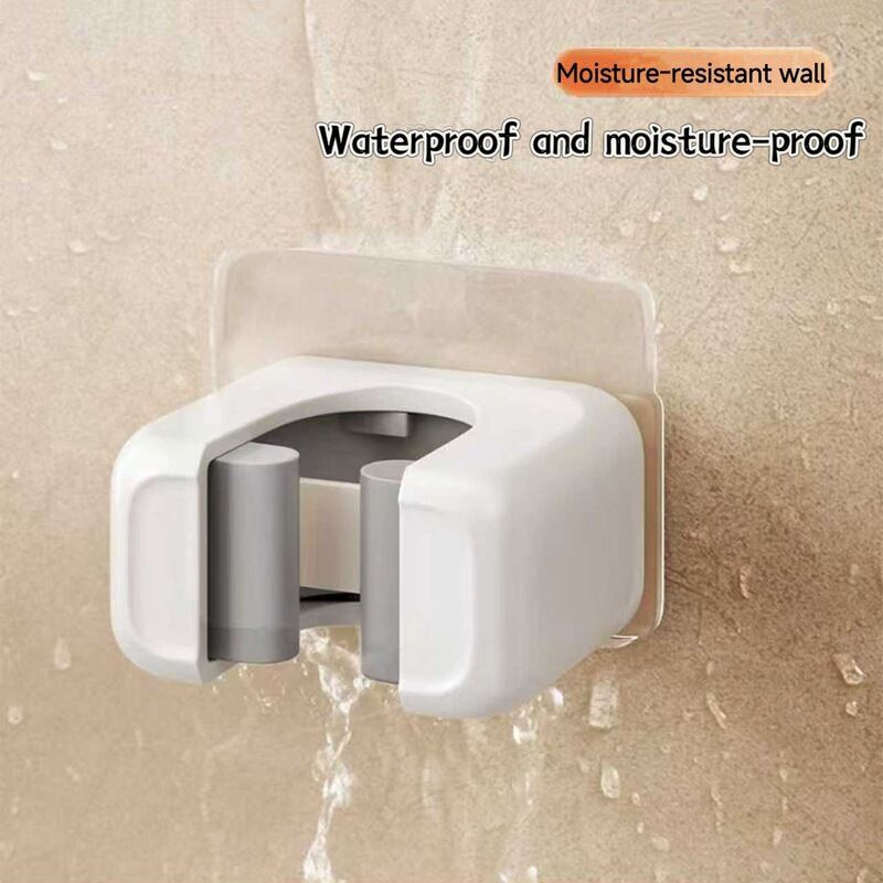 Multifunctional Traceless Mop Holder, No-Drill Strong Adhesive Suction Cup, Bathroom Hanging Rack, Hook, Cloth Hanger, Mop Stand Multifunctional Traceless Mop Holder, No-Drill Strong Adhesive Suction Cup, Bathroom Hanging Rack, Hook, Cloth Hanger, Mop Stand