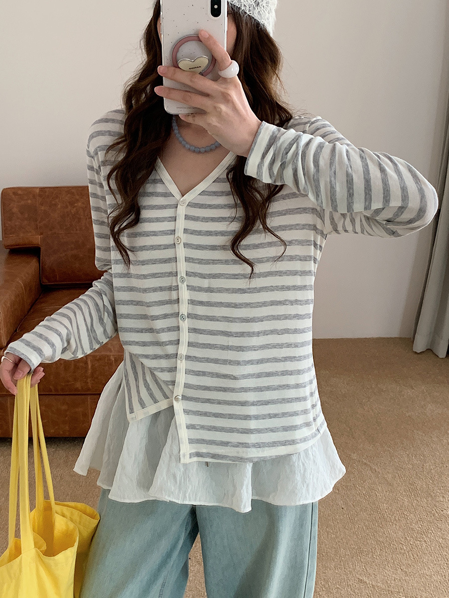 Woolen spring summer thin cardigan