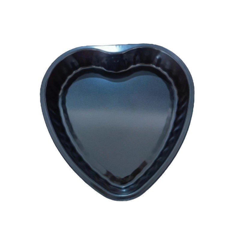 Acero al carbono de suministro directo recubrimiento antiadherente amor placa de horneado molde de encaje en forma de corazón borde curado fondo sólido placa de horneado resistente a alta temperatura image 6