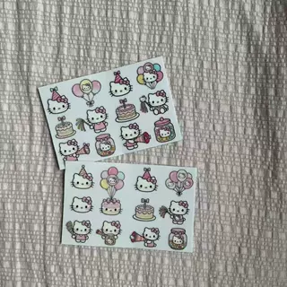 新品生日蛋糕kt3D立体防水转印贴diy水杯手账笔记ipad创意贴纸