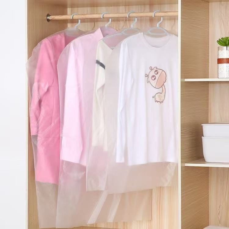 Ropa cubierta de polvo transparente PEVA abrigo traje cubierta de polvo ropa del hogar bolsa de polvo ropa colgante bolsa de almacenamiento al por mayor
