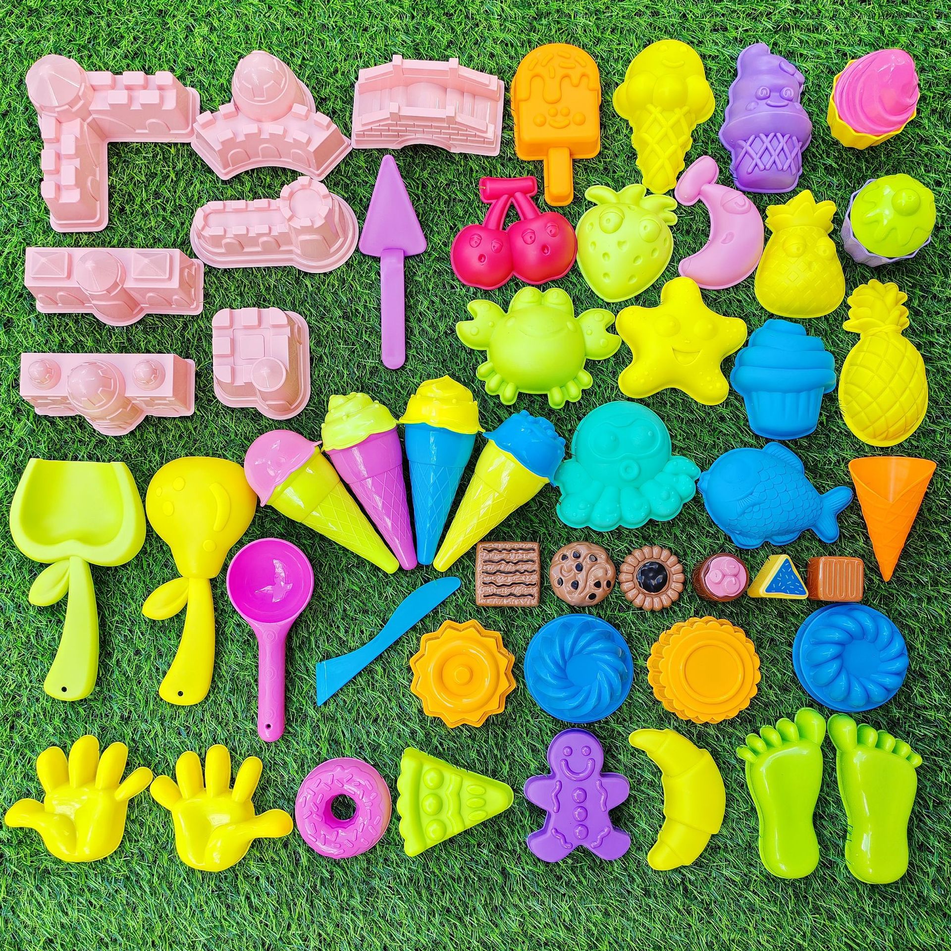 Venta directa de fábrica, juguetes espaciales para niños, moldes de arena, accesorios de barro de color, modelos, arena engrosada, herramientas de arena al por mayor