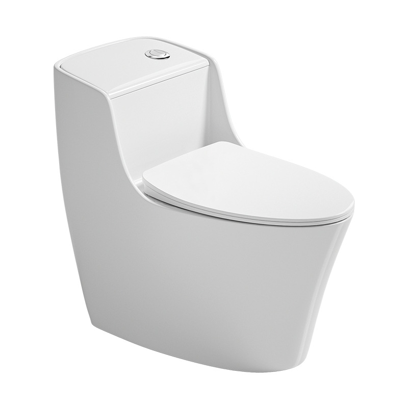 Fabricante de asientos de inodoro, venta al por mayor, baño de Guangdong, nuevo inodoro de una sola pieza, tipo sifón súper remolino, ingeniería para el hogar