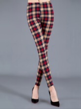 L 72959 Plaid milk silk leggings ����ţ��˿��׿�