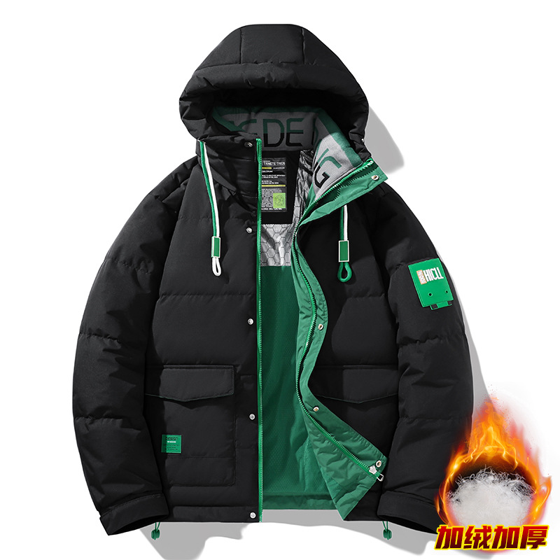 2025 invierno de moda nueva chaqueta de plumón gruesa hombre de negocios de alta calidad abrigo cálido y frío nuevo producto