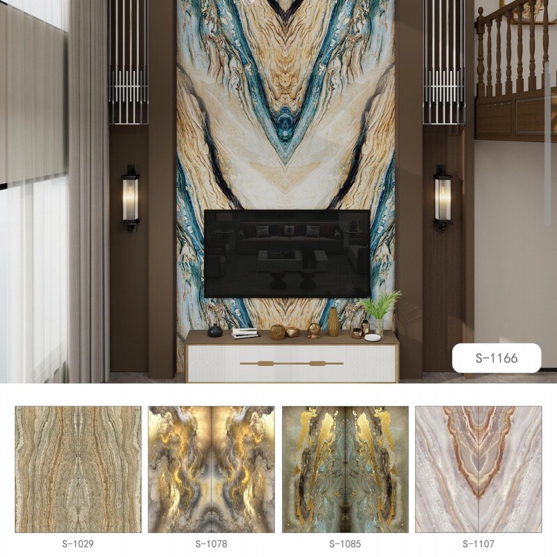 PVC圧岩板石塑性uv板微結晶石壁板印刷画テレビ背景壁壁画|undefined