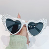 Sunglasses from pearl heart-shaped, sun protection cream, suitable for import, European style, UF-protection