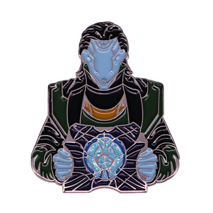 Rocky and the universe Rubik's Cube brooch science fiction adventure movie badge