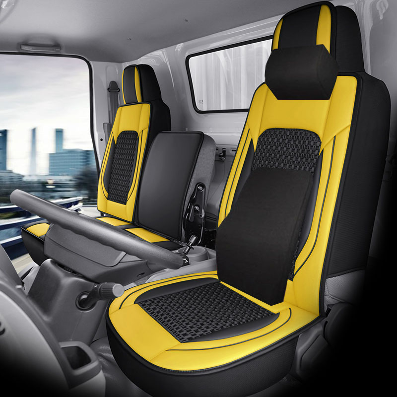 Seat cushion, seat cover | Universal Cushion Ice Silk - driver-and-passenger-memory-yellow