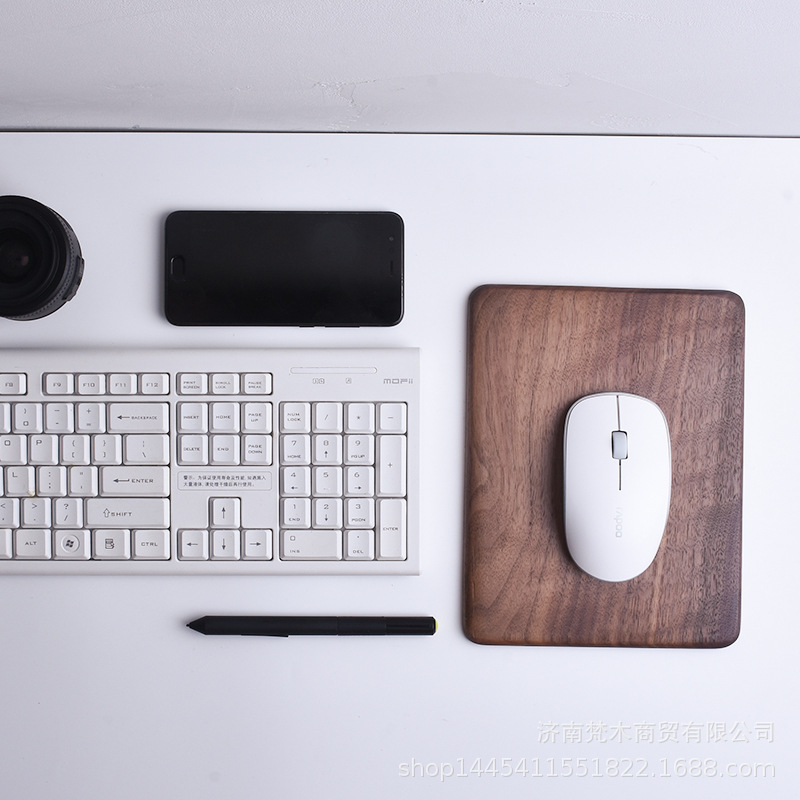 TaoBao Source of goods woodiness Mouse pad Can be printed LOGO personality gift Walnut Solid wood originality Mouse pad
