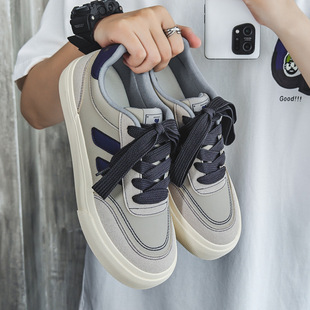 VASIBAEN Autumn Joker Canvas Shoes Men's 2024 Autumn German Training White Shoes Niche Original Board Shoes Wholesale