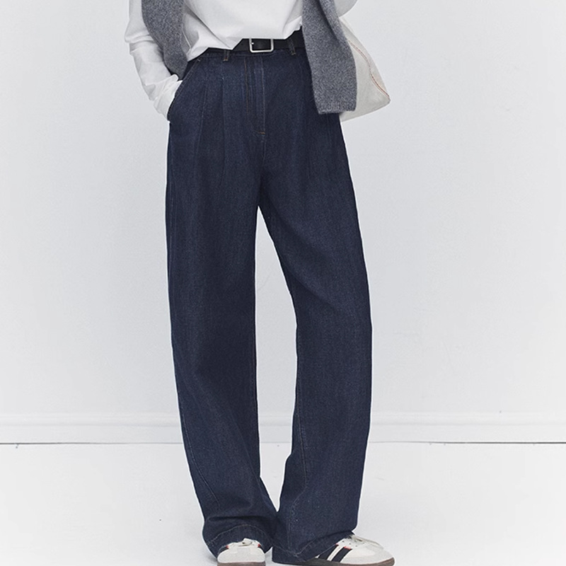Retro denim trousers