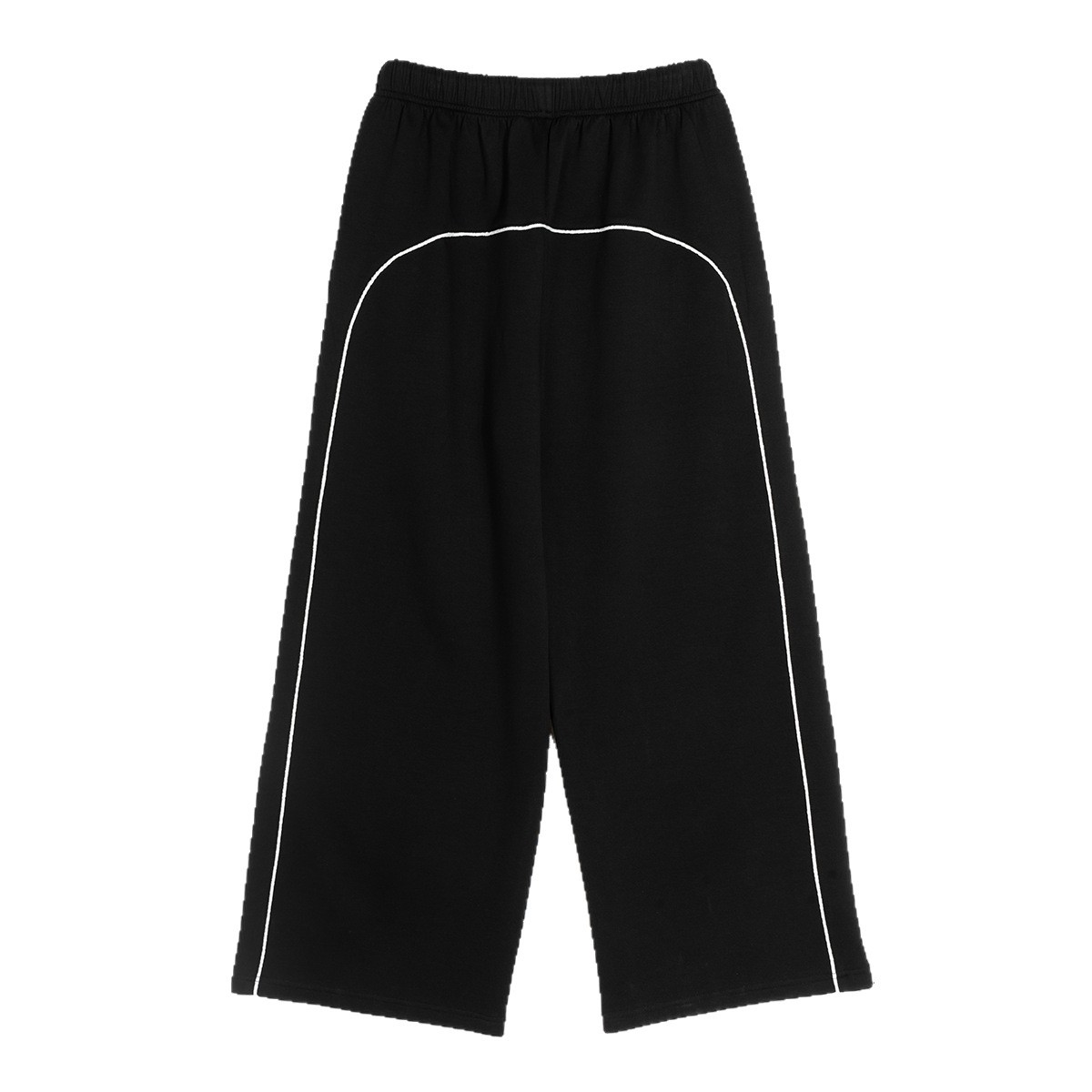Pareja recto hombre pantalones casuales de color contrastante hombre y mujer pantalones casuales de moda calles sueltos personalizados