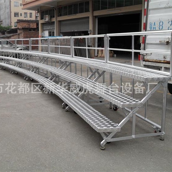 三层合影架，弧形合影架，音乐合唱台，专业铝合金折叠合唱台厂家