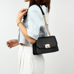 Foreign trade niche fashion underarm women's bag texture chain shoulder crossbody bag high-end light luxury versatile small square bag