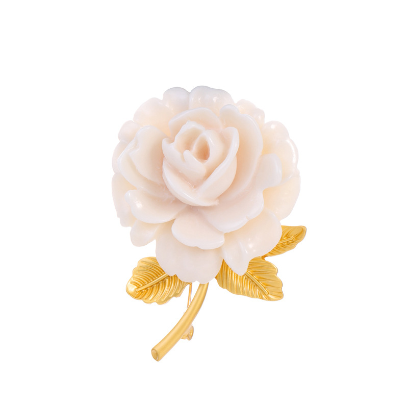 IG Style Elegant Flower Alloy Plating Women's Brooches display picture 3