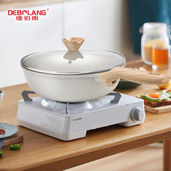 De Porcelanocottontexture non-stick pan steak pan, egg pan, frying pan, wok, home casting deepened small white pan