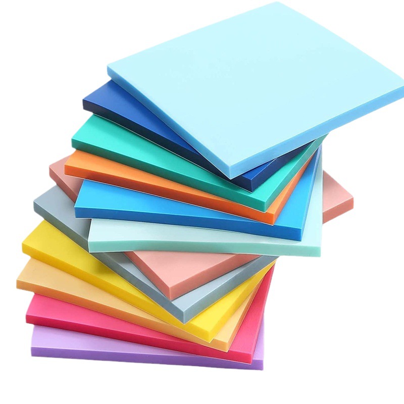 Directo de fábrica transparente nota adhesiva de color nota adhesiva Morandi etiqueta de color de plástico PET nota fuerte etiqueta adhesiva