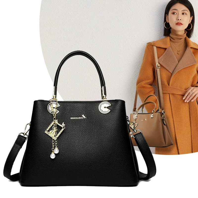 Capacious one-shoulder bag for leisure, city style