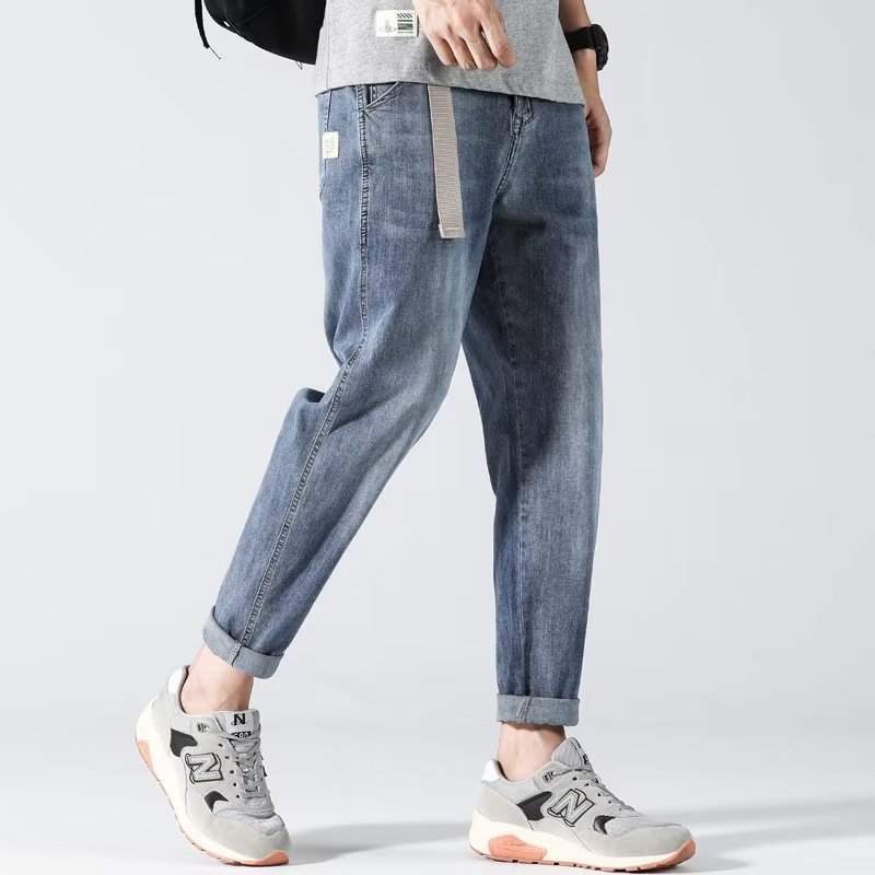 Men's Slim Straight Stretch Denim Shorts