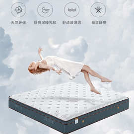 QS心怡(24厚度)KUMONS顾梦斯高端护脊床垫弹簧乳胶席梦思维也纳酒