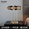 Northern Europe Iron art originality Simplicity Table lamp designer bedroom Bedside lamp originality electroplate decorate senior The exhibition hall Table lamp