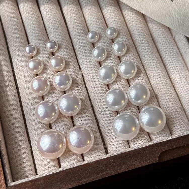 Shijia Steamed Bun Pearl Earrings for Women S925 Silver-Plated Needle Fashionable Elegant High-End Accessible Luxury Versatile New Earrings