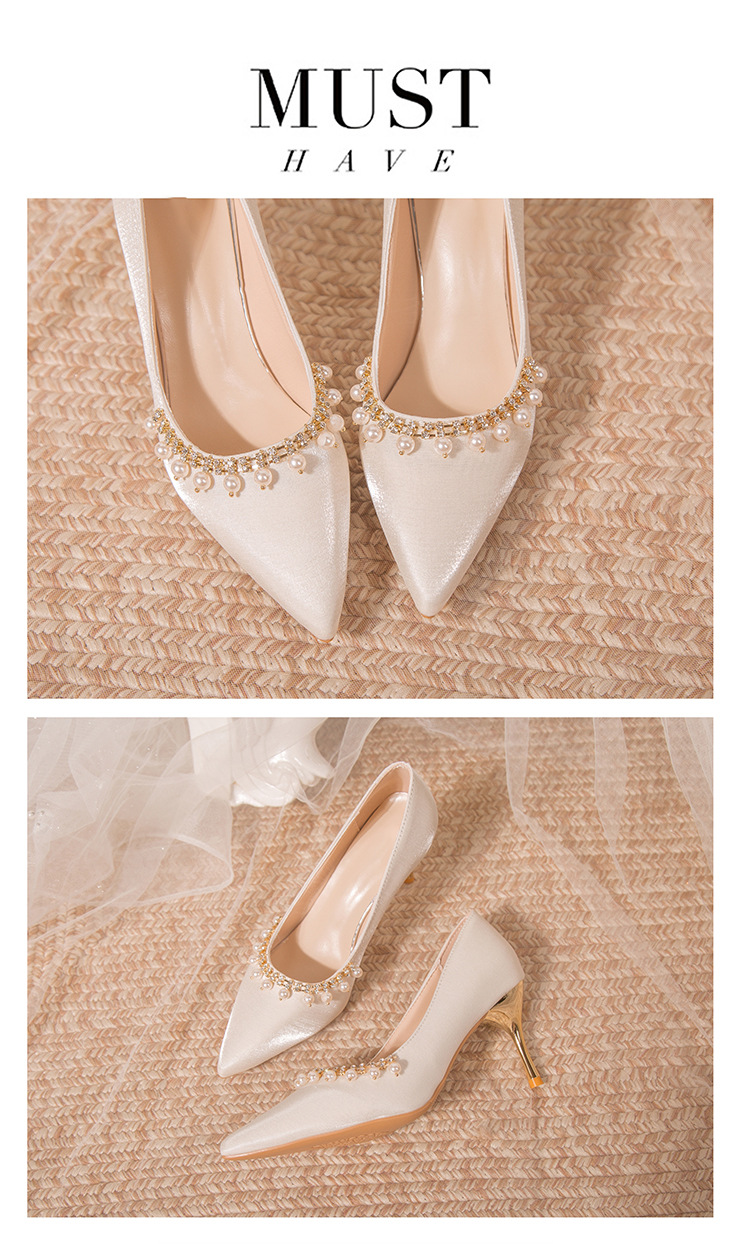 Women's Elegant Solid Color Point Toe Pumps display picture 9