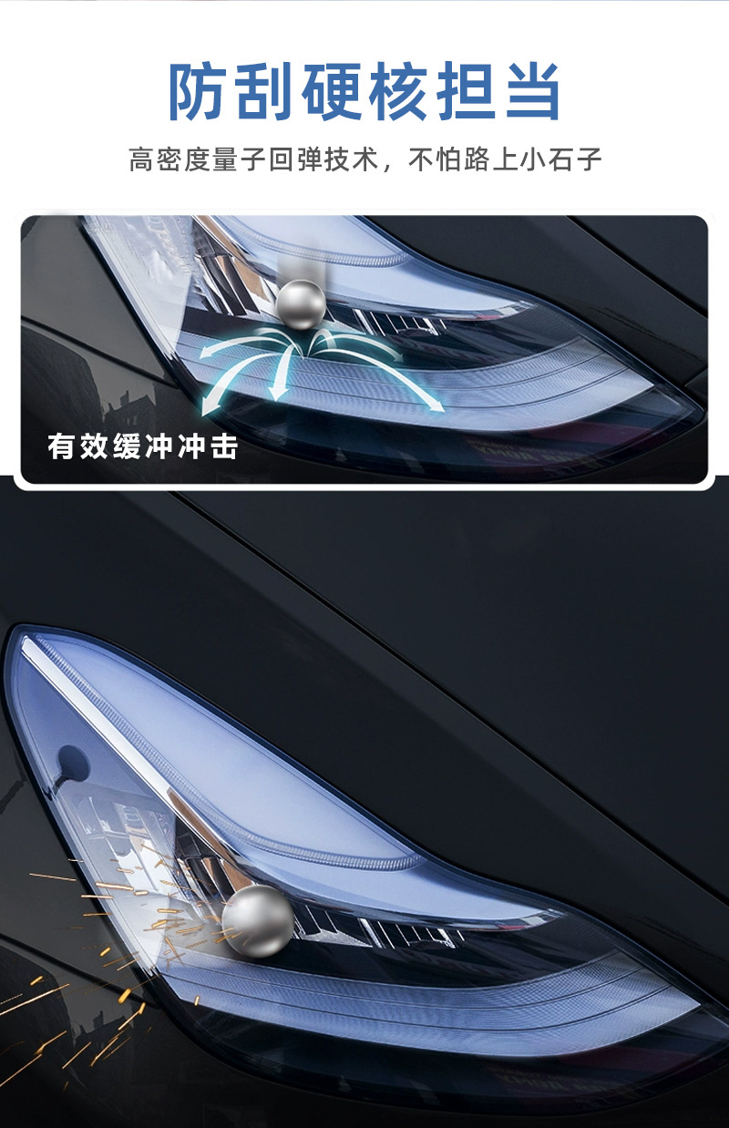 Car Headlight Protection Film TPH Headlight Color Change Film Scratch Resistant