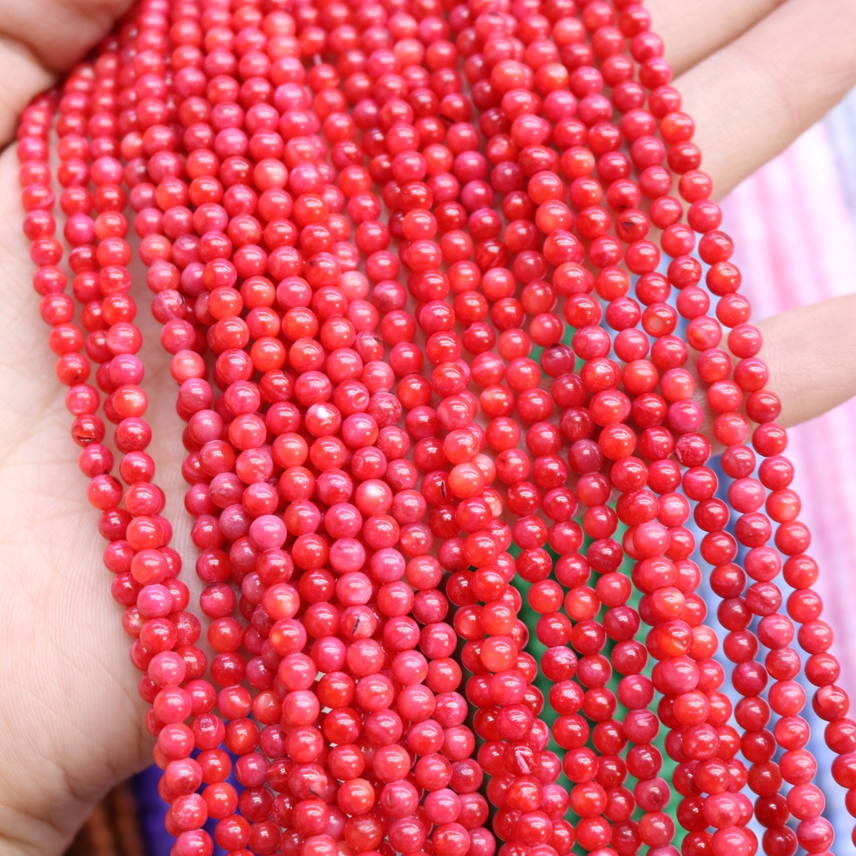 Conchas de agua dulce naturales cuentas mixtas de color 4mm color monocromático bolas perlas sueltas diy joyería accesorios joyería al por mayor image 24