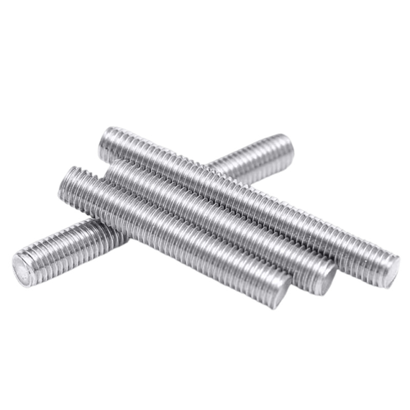 304 stainless steel threaded screw, short threaded rod stud, fully threaded threaded rod, threaded screw, headless bolt DIN976 3