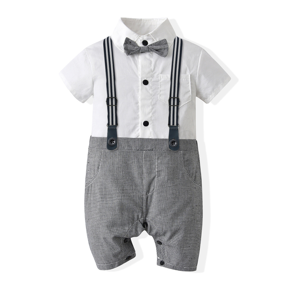 Nuevo producto coreano primavera camiseta de manga larga 2025 moda corbata bebé algodón largo para niños recién nacidos ropa de escalada