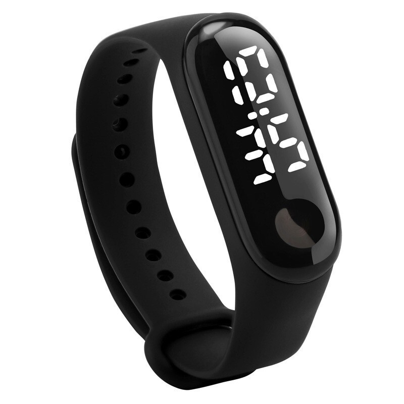 White light hand ring watch simple single button watch function only time calendar