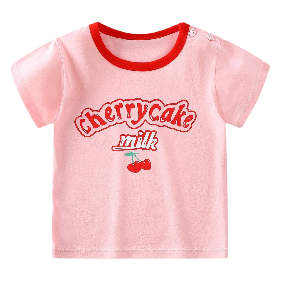 Camiseta de manga corta para niños, algodón puro, nuevo estilo, ropa de verano para niños pequeños, camisetas finas para niños, camisetas de verano para niñas, ropa para niños