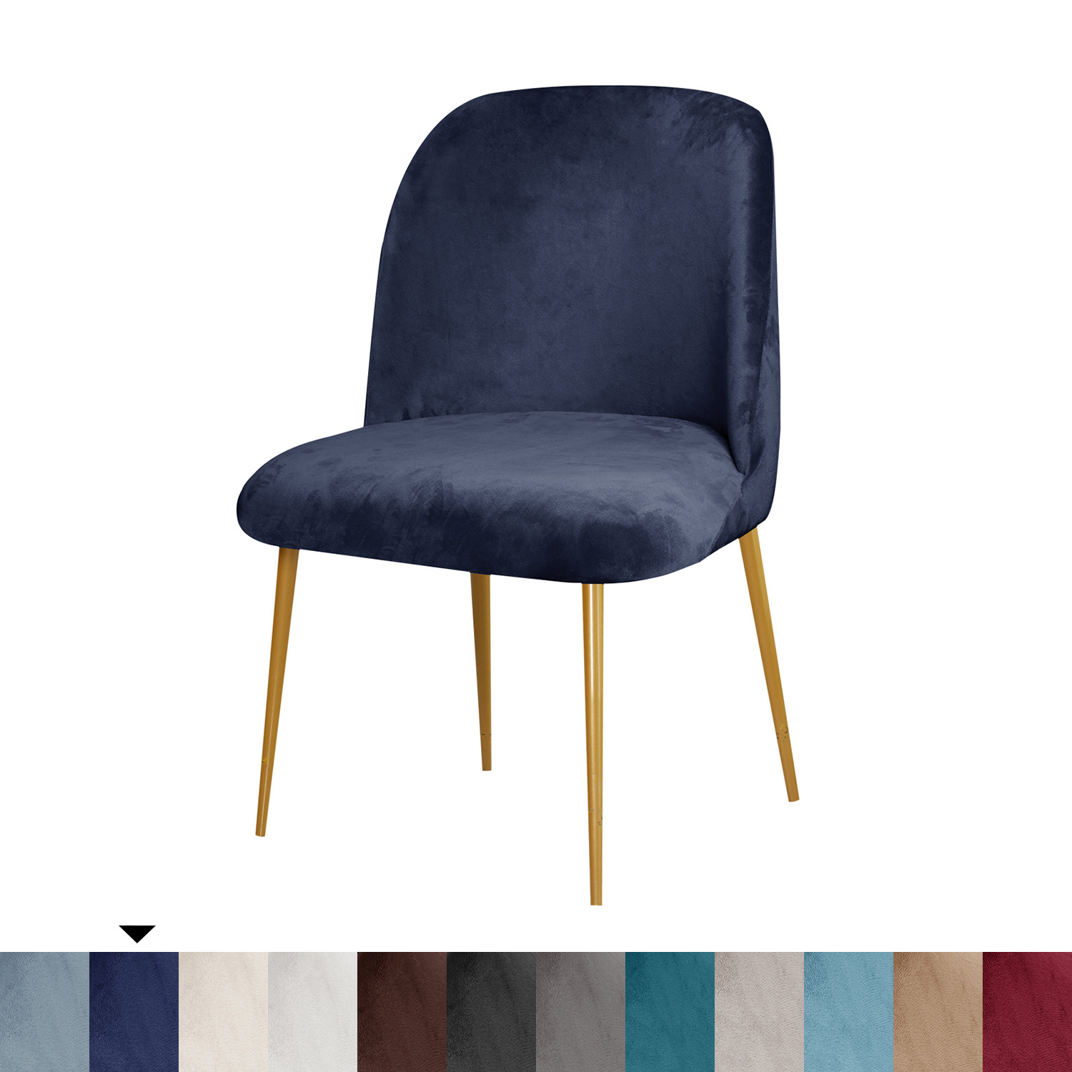 Cubierta de Silla en forma de arco redondo de terciopelo transfronterizo cubierta de silla de comedor elástica cojín de sofá integrado