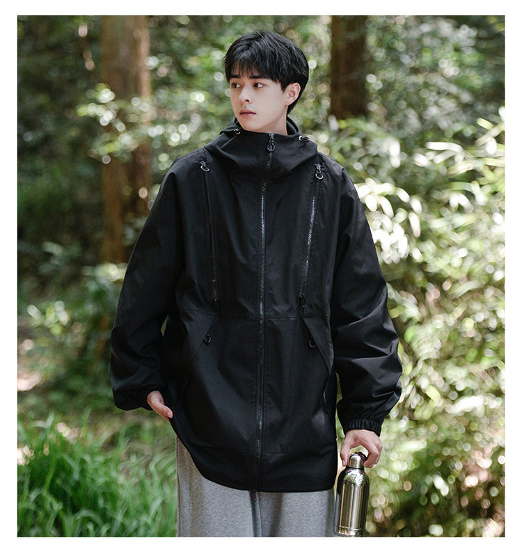 Autumn New Outdoor Mountaineering Clothing Waterproof Stormtrooper and Women's Same Style Multi Zipper workwear Jacket_voghion.com